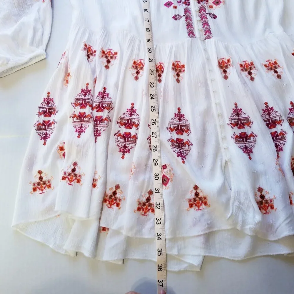 Free People | Bohemian Long Sleeve Top, size‎ L